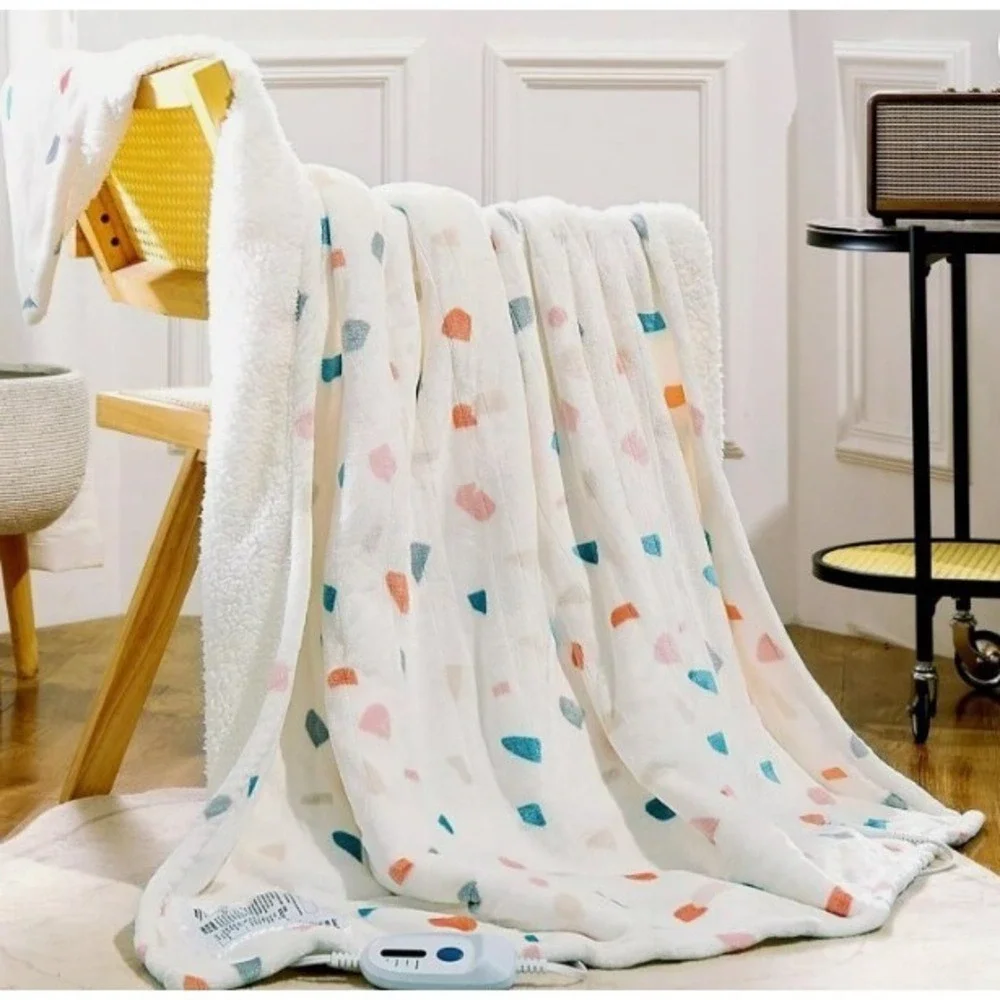 SOGANASA Heated Blanket Throw Electric Throw Blanket 50